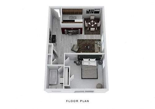 Floor plan 1 Bedroom Deluxe