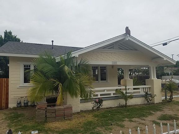 front of the house