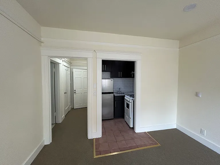 Living Room, Hallway, and Kitchen