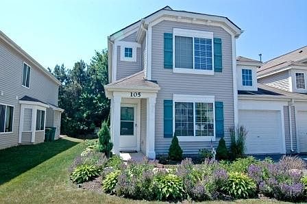 Duplex, with tandem 2-car garage