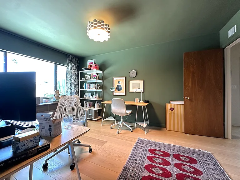 bedroom 4, currently configured as office