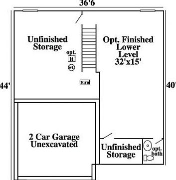 Elevation: E - Finished Lower Level