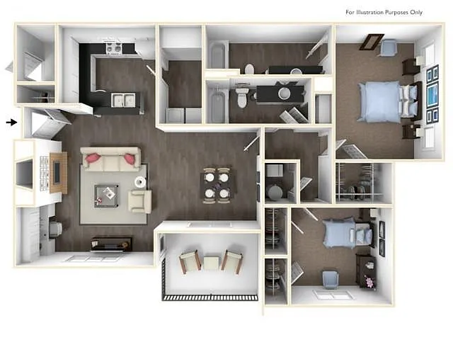 Floor plan 2X2