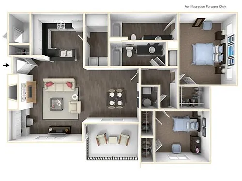 Floor plan 2X2