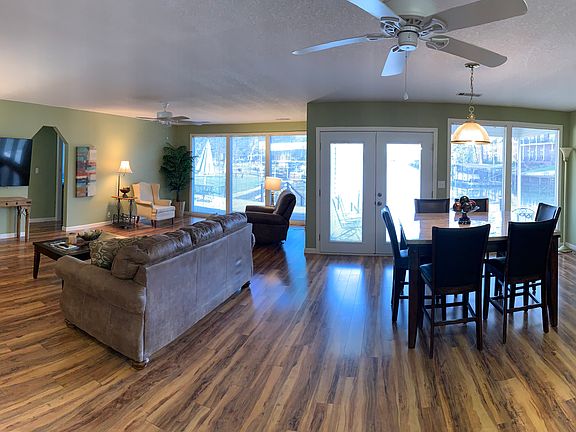 Open Concept Living Room, Dining, & Kitchen