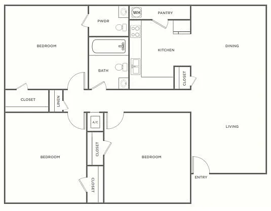 Floor plan 3X15
