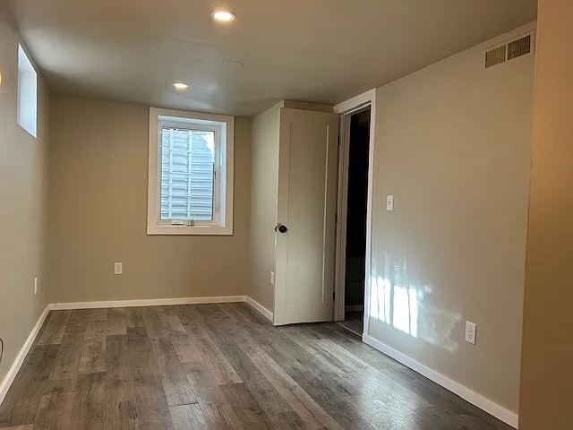 Bedroom with egress window.