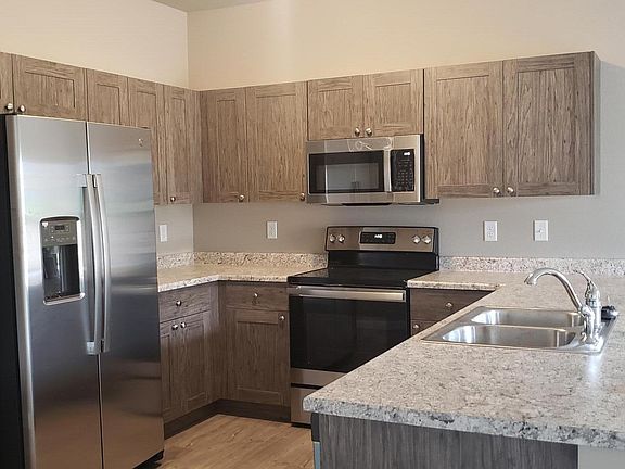 Modern kitchen with new appliances.