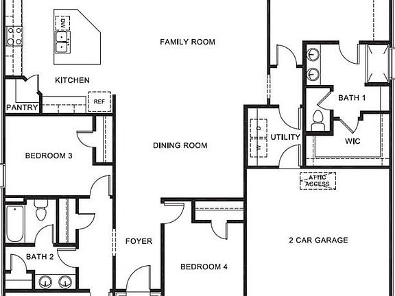 D.R. Horton's Frisco floorplan