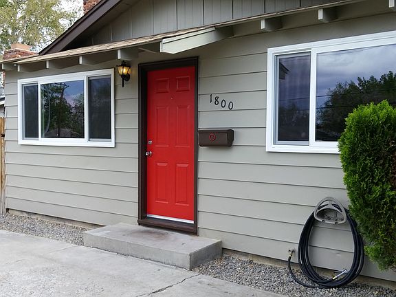 freshly painted exterior of the house