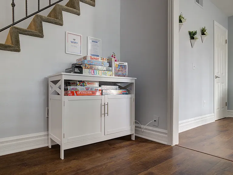 Welcome console with 15-20 board & card games are available for kids & adults.