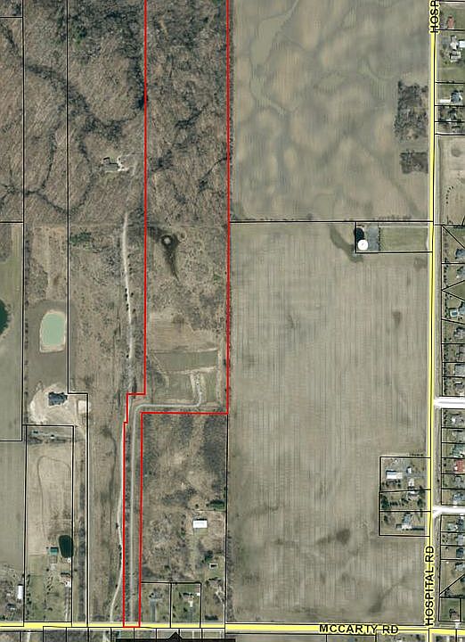 parcel highlighted in red