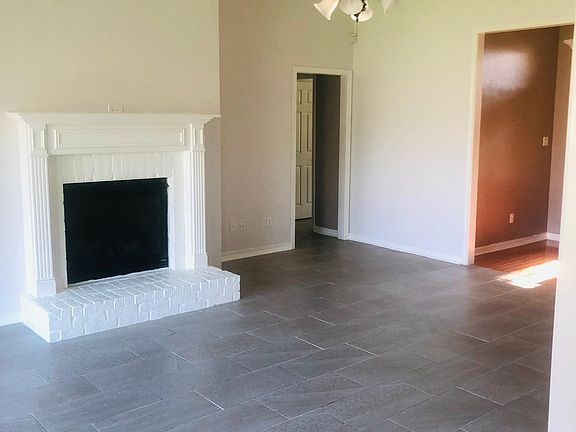Living area with gas fireplace