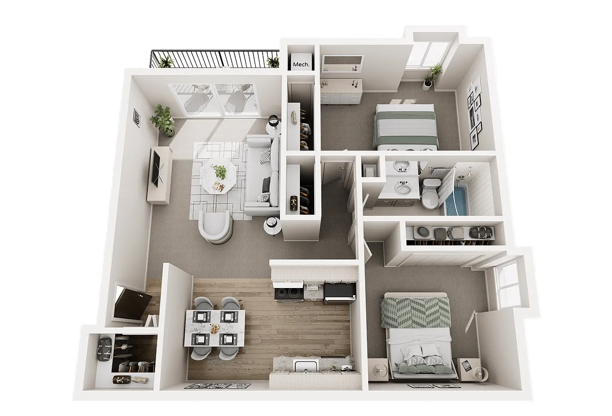 Floor plan 2B