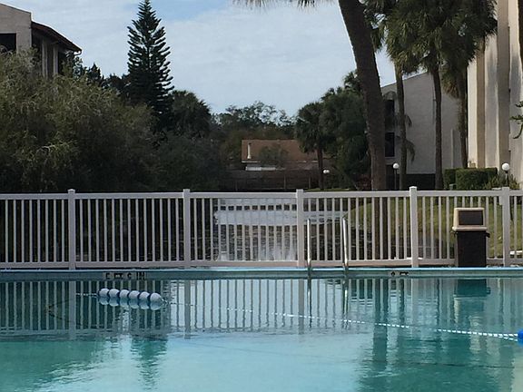 Main pool overlooking pond