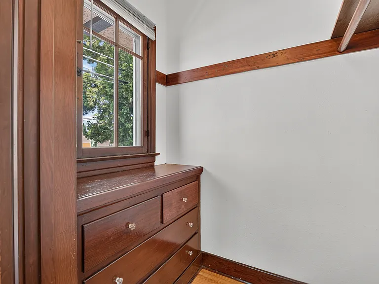 Walk-in closet off the living room