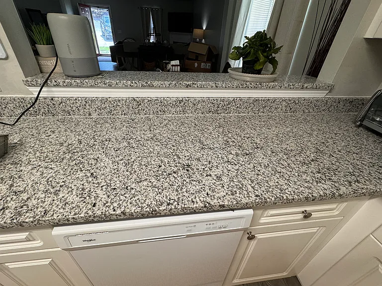 Space to work in the kitchen on new granite