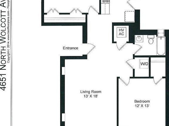 2nd image of 4653 N Wolcott Ave #1L