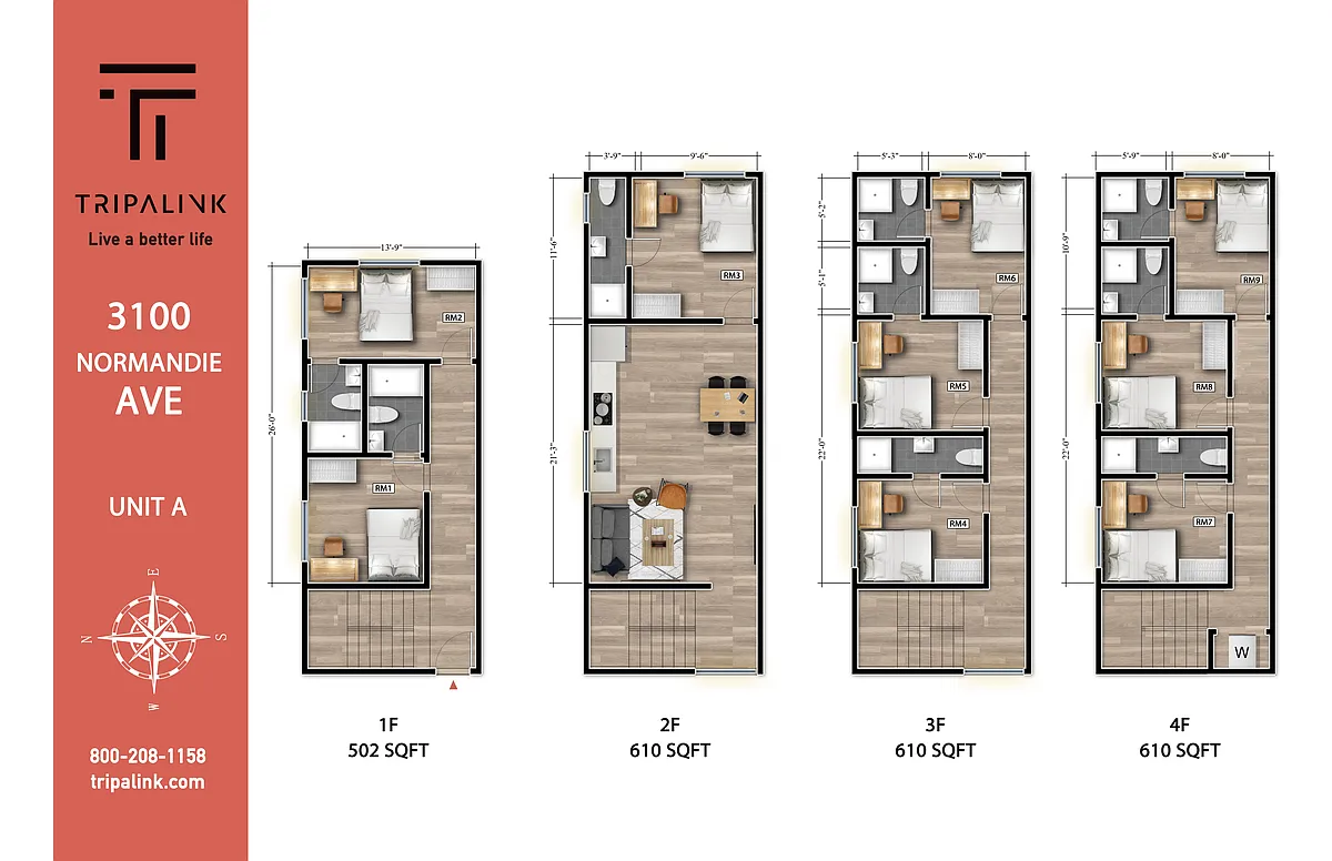 Floor plan 3098 S Normandie Ave