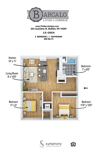 Floor plan E.B. Green
