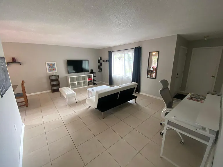 modern furniture in living room