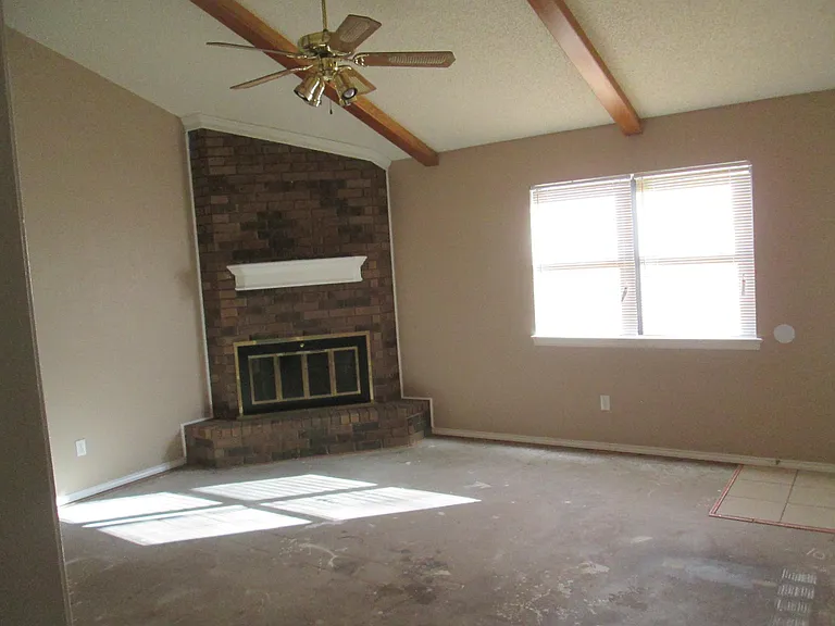 Living room before carpet installed