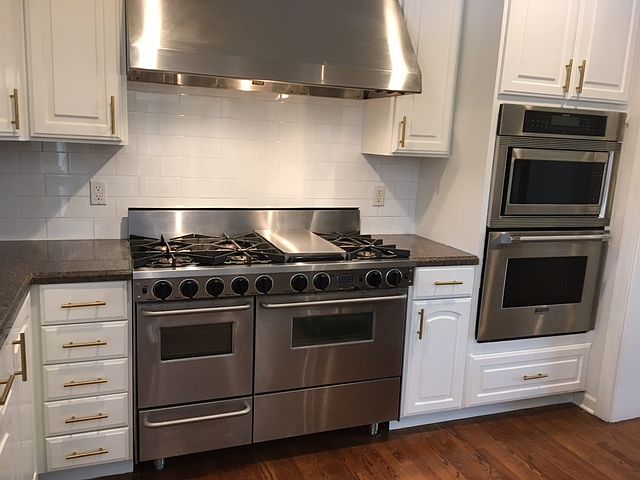 kitchen with "subway" tile