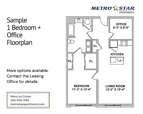 Floor plan One Bed Plus