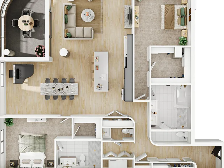 Alpine Springbeauty 3D floor plan