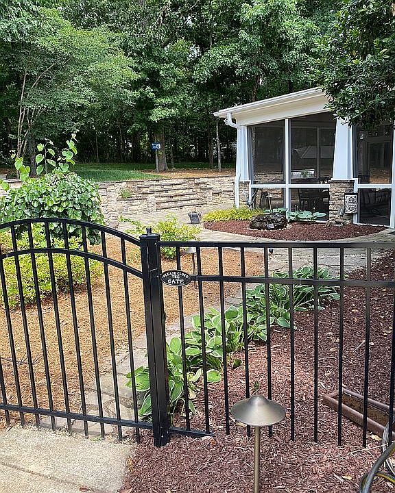 Park like backyard