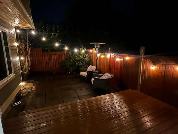 Private back yard