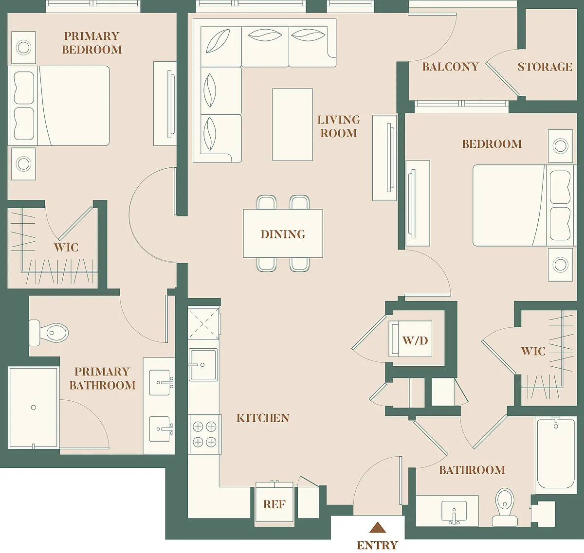Floor plan 2B