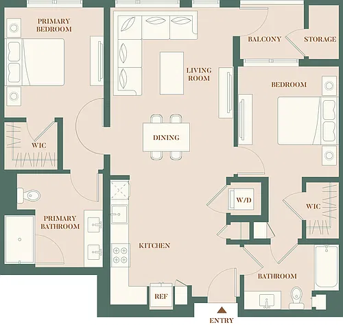 Floor plan 2B