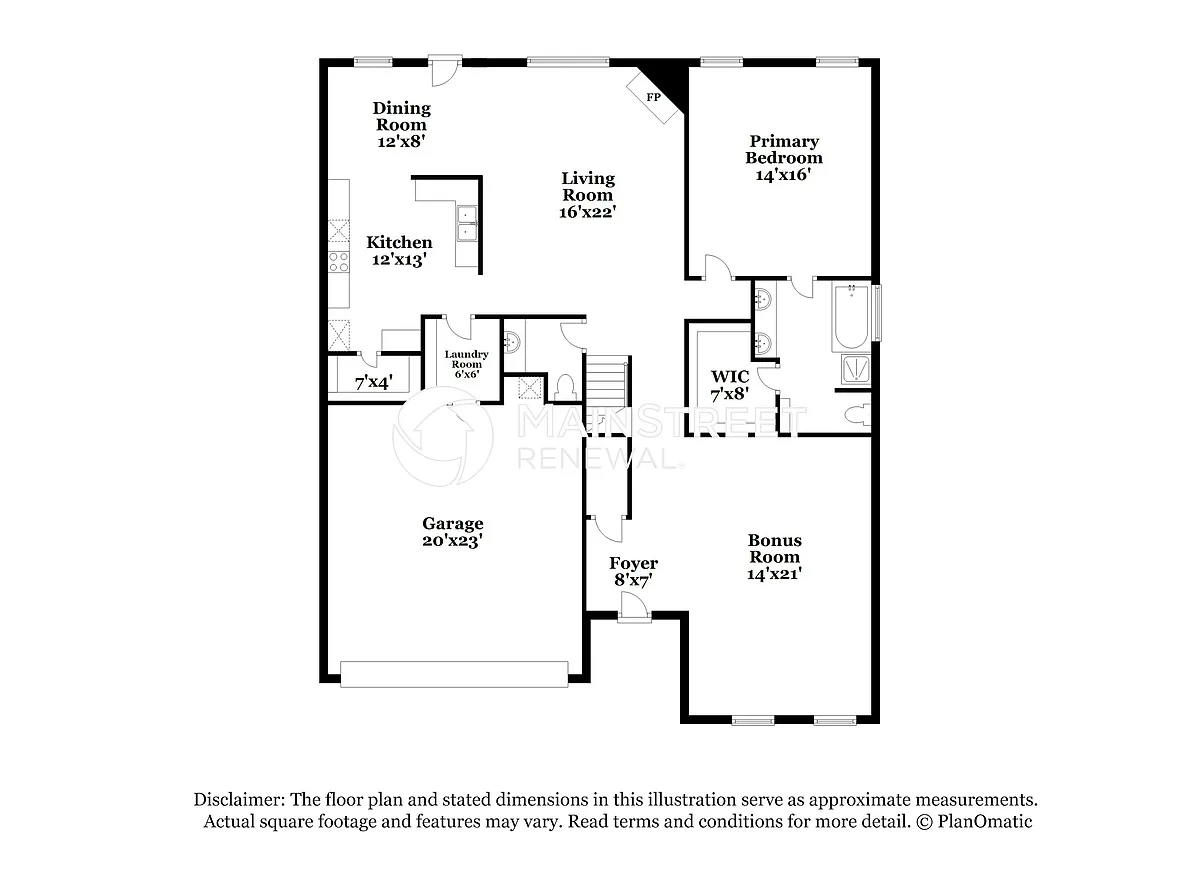 Floor Plan - 1300 White Dove Ln