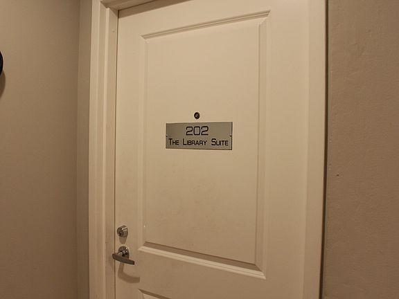 Unit 202 front door.