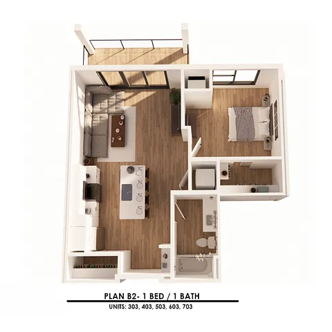 Floor plan B2 1X1