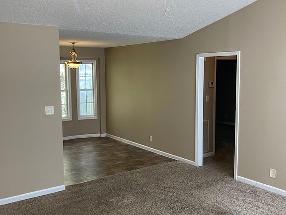 Living room and dining area