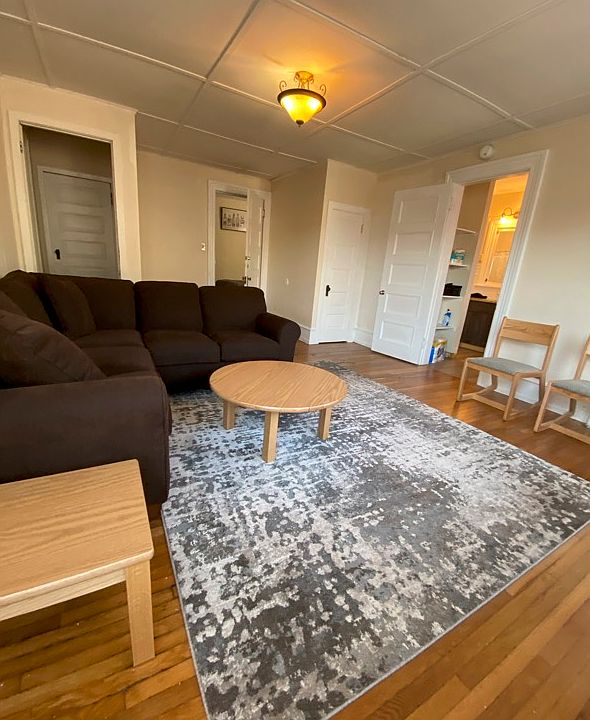 Livingroom comes furnished as shown.