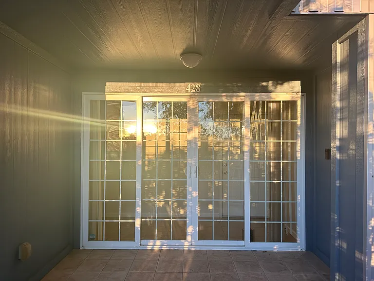 Double slider Front door
