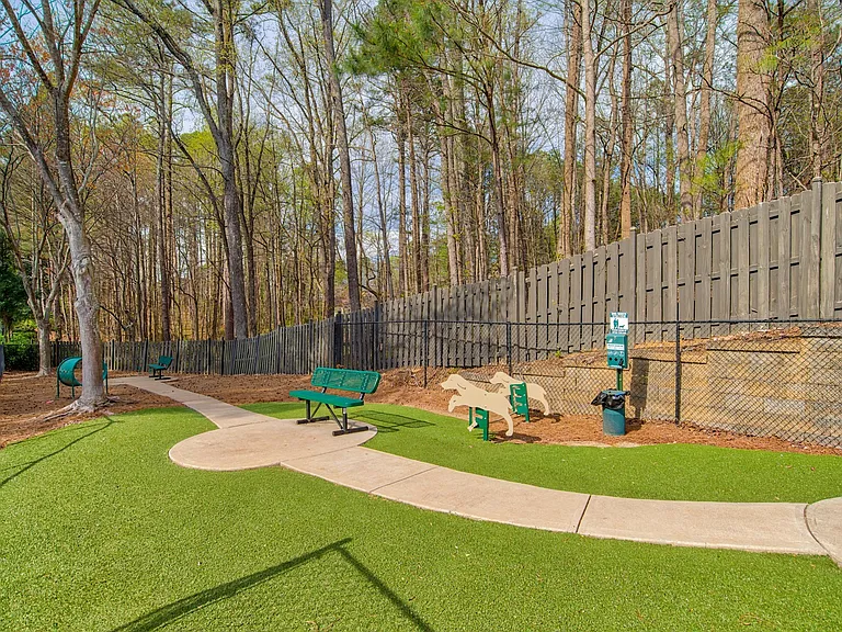 We are pet friendly- check out our leash-free dog park
