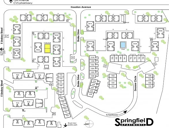 Springfield map Springfield map