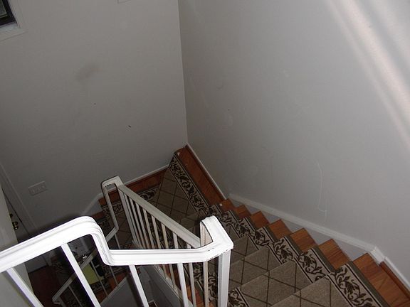 Stairway going into family room