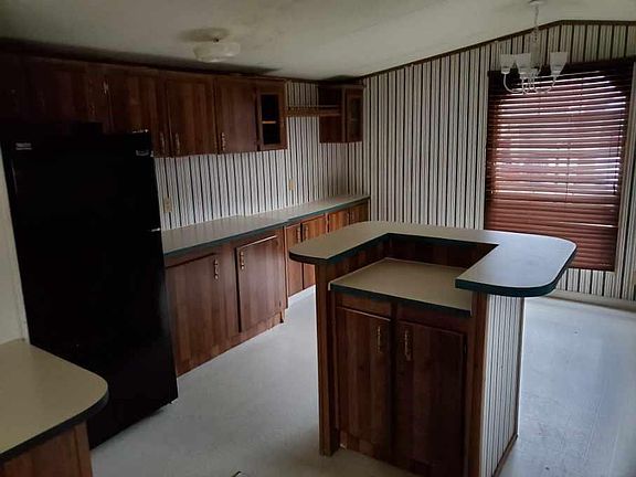 kitchen island and dining