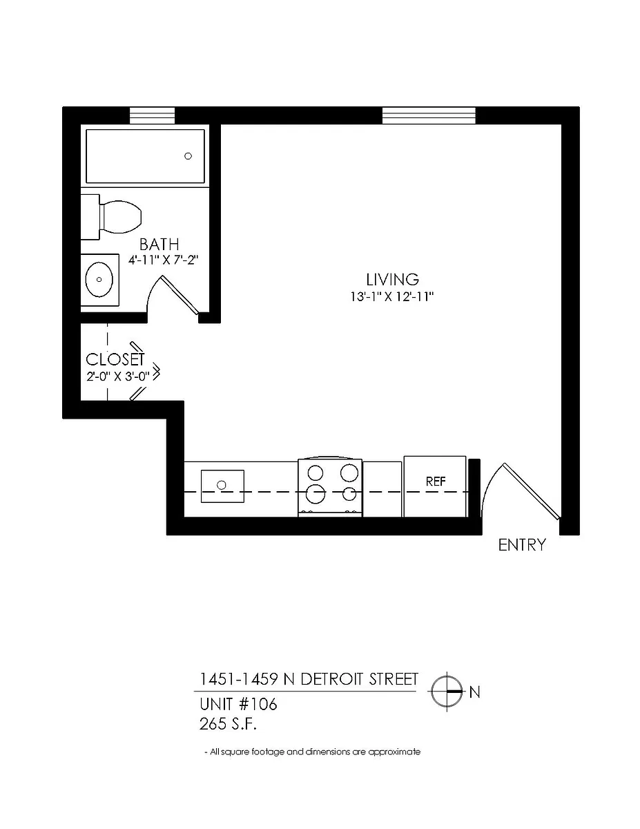 Floor plan Studio