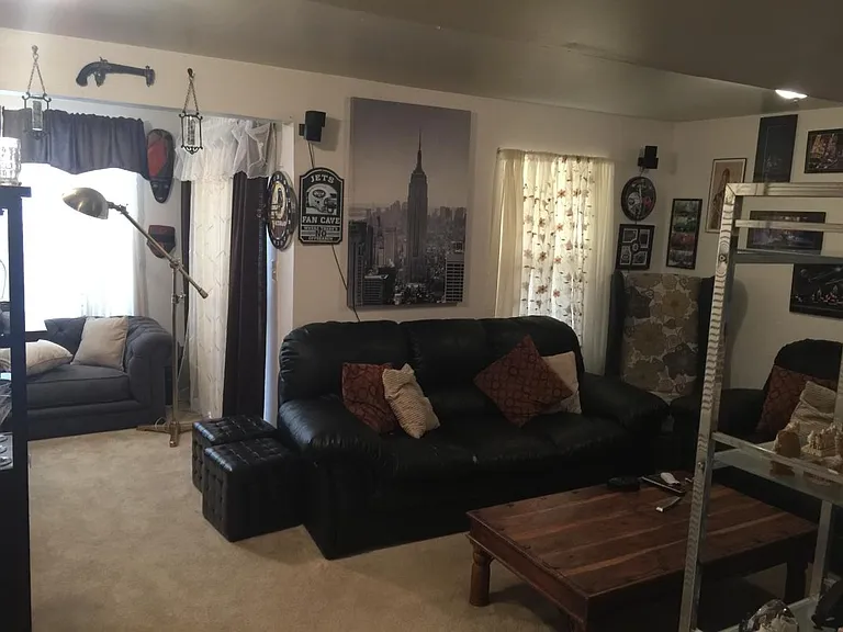 Basement level bumpout/rec room