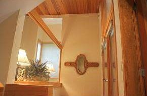Welcoming wood+glass entry
