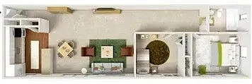 Floor plan 2 Bedroom - Wing Small