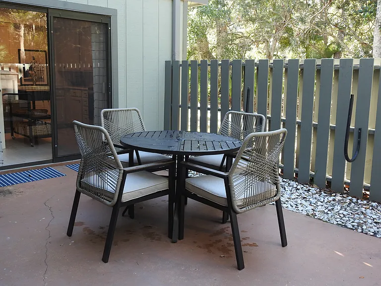 View of patio as you enter