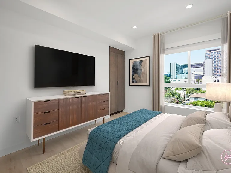 Bedroom with Built-In Cabinet Storage and Lots of Natural Light - Blondie Floor Plan