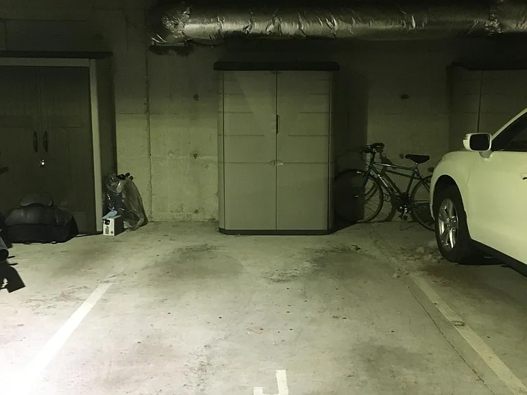 1 of my 2 dedicated reserved parking spaces